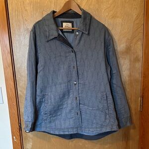 JACHS Girlfriend Gray Quilted Utility Jacket